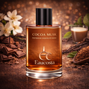 Cocoa Musk perfume by Eaucosta inspired by chocolate musk, romantic gourmand fragrance with warm cocoa and sensual musk notes
