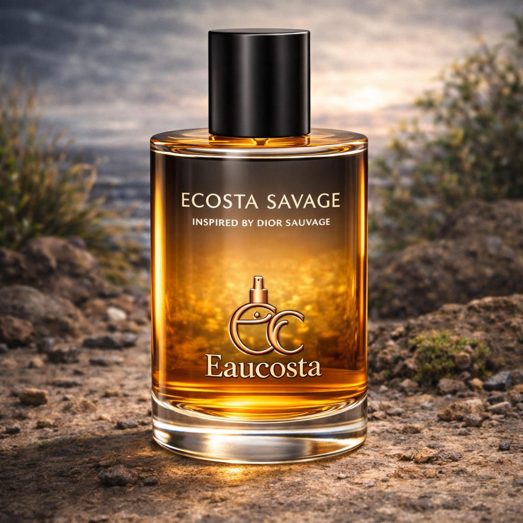 Eaucosta Savage perfume inspired by Dior Sauvage, fresh spicy masculine long lasting fragrance