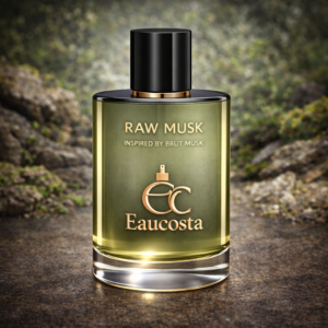 Raw Musk perfume by Eaucosta inspired by Brut Musk, classic musky partywear fragrance with woody and aromatic notes